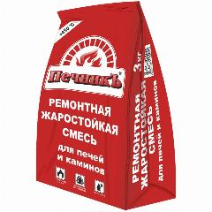 Ремонтная жаростойкая смесь для печей и каминов "Печникъ" 3,0 кг, красный