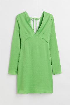Платье H&M, зеленый