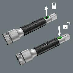 8796 SC Zyklop Удлинитель со стопором "flexible-lock" и гильзой свободного хода, 1/2" x 125 мм Wera WE-003642