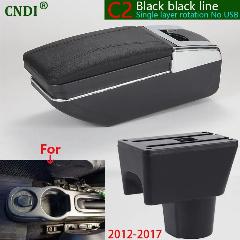 Подлокотник для Renault Duster, для Dacia Duster, Renault oroc, Nissan Terrano 3, аксессуары для интерьера, C2 Black line No USB
