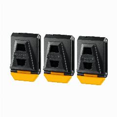 KRAFTOOL KC-3 для системы быстрого крепления FastClip, пластиковые, 3 шт, клипсы (38779)