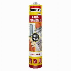 Клей-герметик полиуретановый Soudal Flex PU 40 (300мл) серый