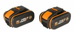 Аккумуляторный Комплект Worx WA3553.2 20 В, 4 Ач, оранжевый, черный