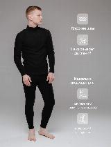 Комплект термобелья СЛЕДОПЫТ Fleece Zip, черный — фото 2