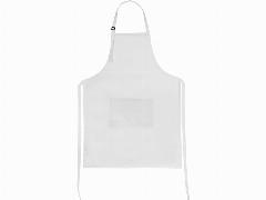 Фартук "Brand Chef", с регулируемыми завязками, хлопок, 89 х 66 см, белый