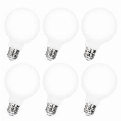Лампочка Edison светодиодный E27 5W G95, матовая стеклянная лампа 85V-265V, лампочка с круглыми шариками, теплый белый свет 3000K, естественный белый свет, 4500K, лампочка, natural white 4500k, 5 Вт,, 6PCS, 2700K ~ 6500K