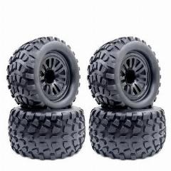 4 шт. Грузовые шины 130 мм 1/10 UKUK для Traxxas Tamiya Kyosho HPI HSP Savage XS TM Flux LRP, черный