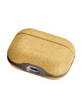 Uniq для Airpods Pro 2 чехол Lyden DS Leatherette with handstrap Canary Yellow/Flint Grey — фото 2