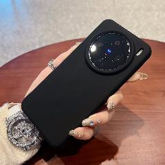 Тонкий мягкий жидкий силиконовый чехол для VIVO X200 Pro Mini X100 Ultra X100S, гладкий флисовый чехол из микрофибры, розничная упаковка, Black, Vivo X200 ProMini