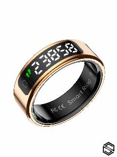 Умное кольцо HerzRing Vision RQ с экраном и жестами, размер 20 - античное золото, 10 US 20.0 RU 62.8 EU