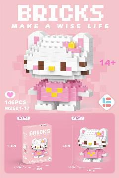 Конструктор Персонажи из Hello Kitty (Mimmy) 179 деталей 6+ лет