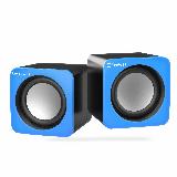 Колонки для компьютера GFPoWeR TS-06, 2.0, 4Вт, питание от USB, синий, 60 x 60 x 57 — фото 2