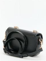 Сумка кросс-боди Valentino, черный, 4x4x12 см — фото 3