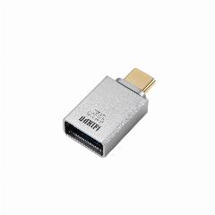 DdHiFi TC01C адаптер переходник female usb-a / male usb-c, серебристый