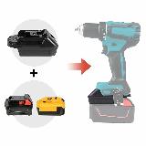 Адаптер аккумулятора преобразователь Milwaukee, Dewalt в Makita 18V — фото 3