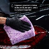 Микрофибровая салфетка для располировки жирных составов Detail FW "Finish Wipe" 40*40, фиолетовый — фото 4