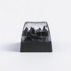 《долина》Кейкапы для механической клавиатуры - Artisan Пользовательские Колпачки для ключей Tianzi Stone Fores, белый, черный матовый