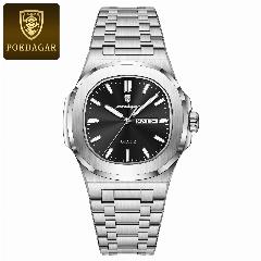 Наручные часы poedagar, 853 silver black