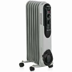 Масляный радиатор NeoClima NC 9307, механическое управление, 7 секций, 1500Вт, белый