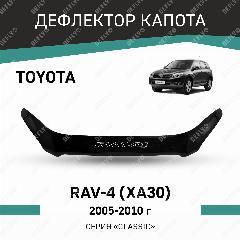 Дефлектор капота Defly Toyota RAV4 2005-2010, высококачественное оргстекло, черный 1