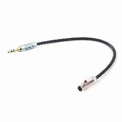 GuerGuo Аудиокабель 3.5 мм TRS -> 3-Pin Mini XLR, black