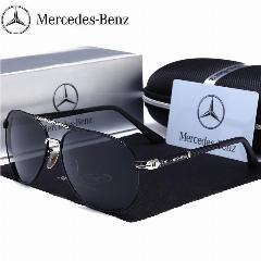 Для Mercedes Benz A B C E V R-Class A45 C43 CLA GLA GLC SL Автомобильные мужские поляризационные солнцезащитные очки для вождения, антибликовые очки для водителя, f-black silver