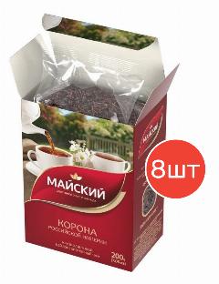 Чай листовой Корона Российской Империи "Майский" 200 г 8 шт