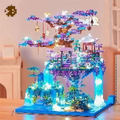 Конструктор 3D "Китайский висячий сад с подсветкой", 3d конструкторы для детей, ABs пластик, от 6 лет, многоцветный
