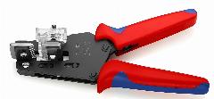 Стриппер KNIPEX прецизионный со сменными фасонными ножами KN-121202, красный, синий