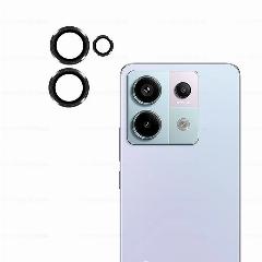 Защитное 3D стекло для камеры Xiaomi Redmi Note 13 Pro 13Pro Plus 4G 5G HD закаленное стекло объектив металлическое заднее кольцо Redmy Note13 Pro, black, Redmy Note13 ProPlus