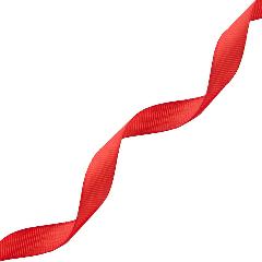 Репсовая лента 12 мм*18,28 м, упаковочная, для подарков и рукоделия, Айрис (026 красная), 1.2x1828 см
