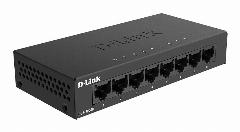 D-Link DGS-1008D/K2A Неуправляемый коммутатор с 8 портами 10/100/1000 Base-T и функцией энергосбережения, 8192