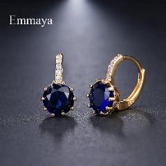 Серьги Emmaya, 18k dark blue