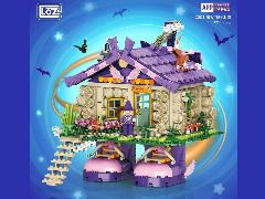 Конструктор LOZ IDEAS 2203_MK "Ходячий домик ведьмы", 1288 дет., 6+, зелeный