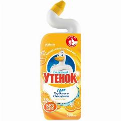 Чистящее средство "Туалетный Утенок", гель, цитрусовый аромат, 500мл, мультиколор