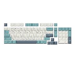 RK ROYAL KLUDGE PBT цветные колпачки для клавиш 98 шт., russian light cloud