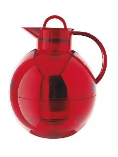 Термос-графин Shiny lava red 1,0 L, красный, прозрачный