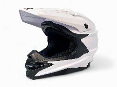 Мотошлем кроссовый взрослый AiM JK803 White Glossy, XL
