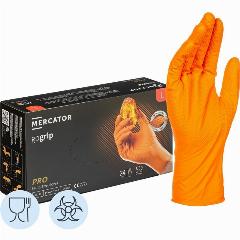Перчатки одноразовые нитрил GOGRIP ORANGE цв. оранжевый (25пар/уп)р. L, ПС