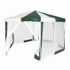 Тент садовый Green Glade 1001 2х2х2х2,6м полиэтилен, белый/зеленый