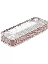 Теплообменник ГВС 12 пластин для котла IMMERGAS Mini, Mythos, Major 1.028657 3.021692 1.031610, 73x45 мм, серебристый — фото 2