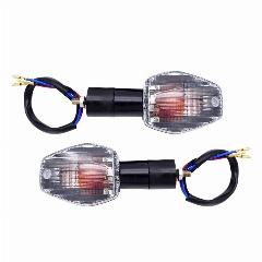 1 пара, поворотники для мотоциклов Honda CB400 CB1300 CBR600 1000 RR F4 F4i, Черный