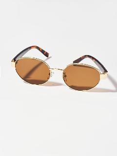 Солнцезащитные очки Sunny Glass, коричневый, черный, золотистый
