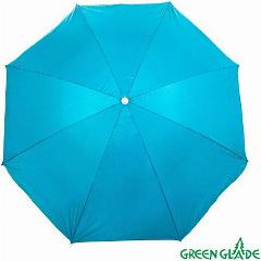 Зонт Green Glade A0012S, пляжный, диаметр купола 140 см, голубой