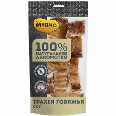 Лакомство для собак Мнямс "Трахея говяжья", для кожи и шерсти, 95 г, малый, Крупный, Средний