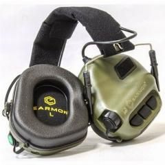 Наушники Earmor M31-FG, активное шумоподавление, AUX 3,5 мм, зеленые
