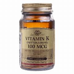 Solgar Витамин К1 (фитоменадион) 100 мкг/ Vitamin K 100 mcg Tablets таблетки массой 310 мг 100 шт