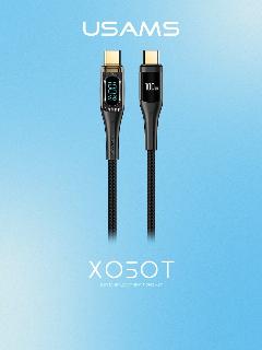 Кабель Usams US-SJ591 Type-C/Type-C 100W 2 м. черный