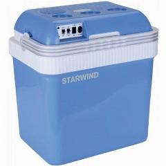 Автохолодильник Starwind CB-112, термоэлектрический, 24 л, голубой/белый