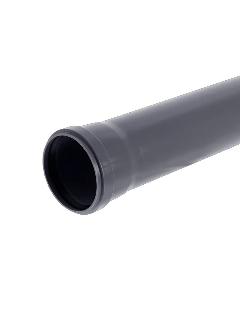 Труба канализационная Plastimex, полипропилен, серая, 50x1.8x500мм